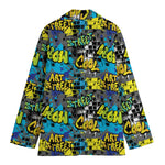 Graffiti Wall Print Women's Blazer