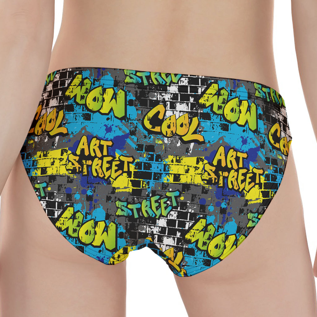 Graffiti Wall Print Women's Panties