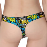 Graffiti Wall Print Women's Thong