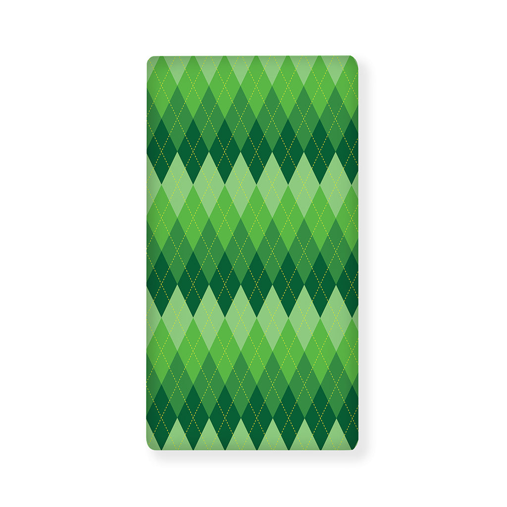 Grass Green Argyle Pattern Print Baby Crib Sheet