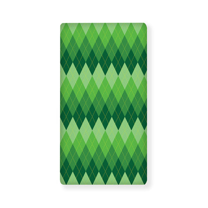 Grass Green Argyle Pattern Print Baby Crib Sheet