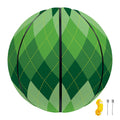 Grass Green Argyle Pattern Print Basketball