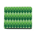 Grass Green Argyle Pattern Print Bifold Wallet