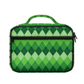 Grass Green Argyle Pattern Print Briefcase Bible Bag