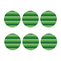 Grass Green Argyle Pattern Print Coaster Set