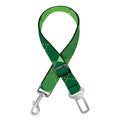 Grass Green Argyle Pattern Print Dog Seat Belt