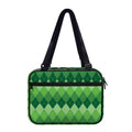 Grass Green Argyle Pattern Print Double Strap Bible Bag