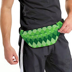 Grass Green Argyle Pattern Print Fanny Pack
