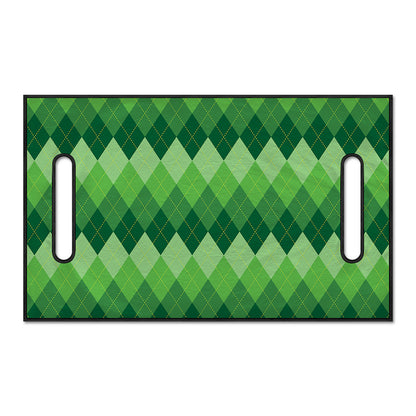 Grass Green Argyle Pattern Print Golf Cart Seat Cover