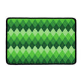 Grass Green Argyle Pattern Print Kitchen Mat