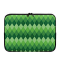 Grass Green Argyle Pattern Print Laptop Sleeve