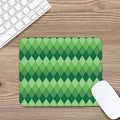Grass Green Argyle Pattern Print Mouse Pad