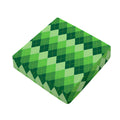 Grass Green Argyle Pattern Print Outdoor Seat Cushion Cover