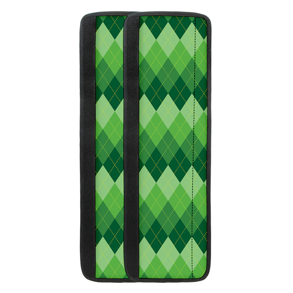 Grass Green Argyle Pattern Print Refrigerator Handle Covers