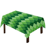 Grass Green Argyle Pattern Print Tablecloth