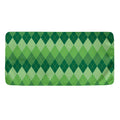 Grass Green Argyle Pattern Print Towel