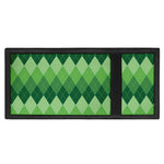 Grass Green Argyle Pattern Print Trifold Wallet