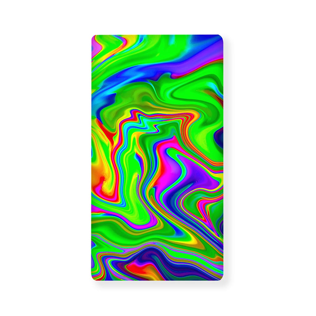 Green Abstract Liquid Trippy Print Baby Crib Sheet