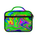 Green Abstract Liquid Trippy Print Briefcase Bible Bag