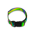 Green Abstract Liquid Trippy Print Dog Collar