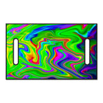 Green Abstract Liquid Trippy Print Golf Cart Seat Cover