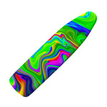 Green Abstract Liquid Trippy Print Ironing Board Cover