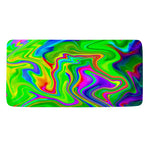 Green Abstract Liquid Trippy Print Towel