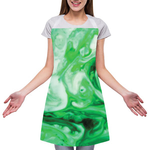 Green Acid Melt Print Adjustable Apron