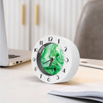 Green Acid Melt Print Alarm Clock