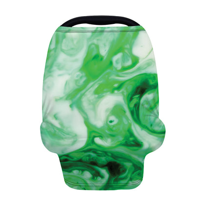 Green Acid Melt Print Baby Seat Cover