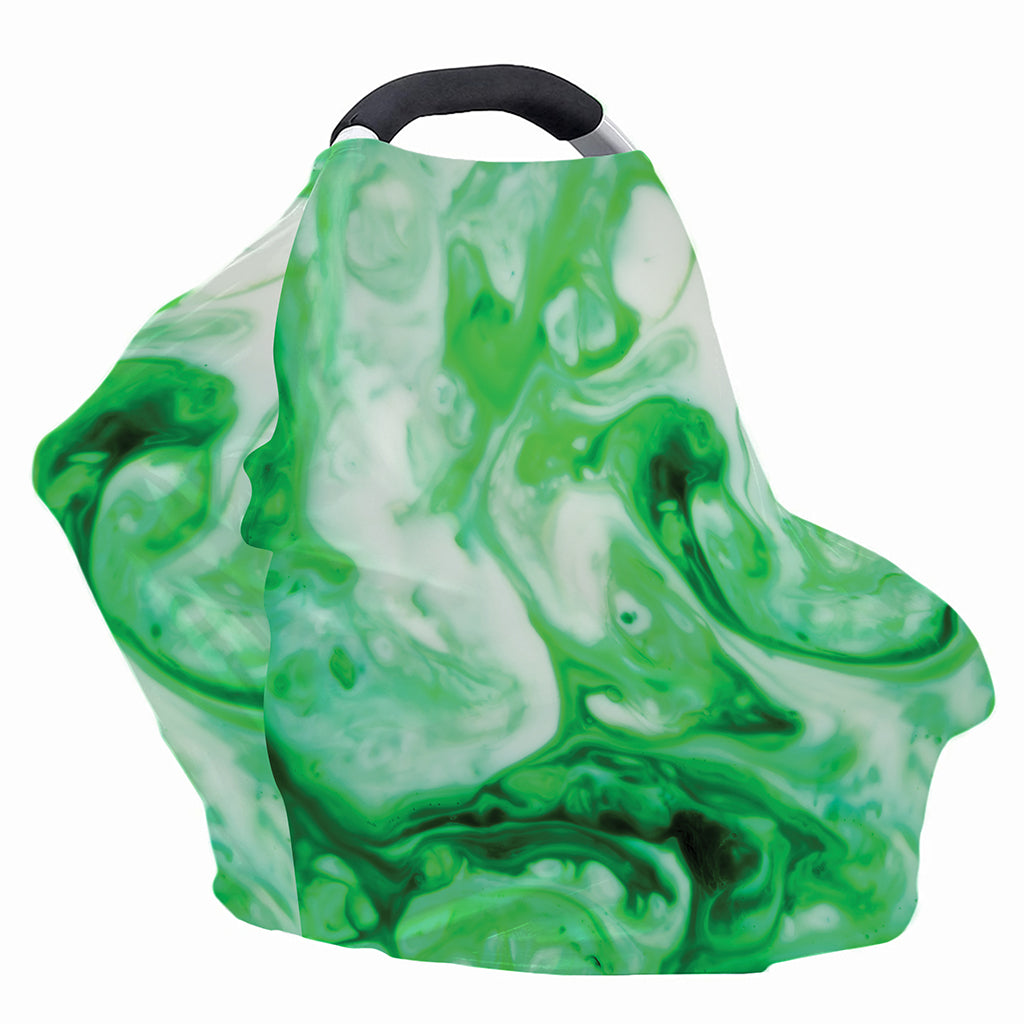 Green Acid Melt Print Baby Seat Cover