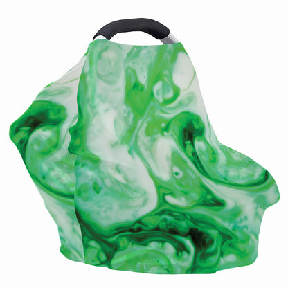 Green Acid Melt Print Baby Seat Cover