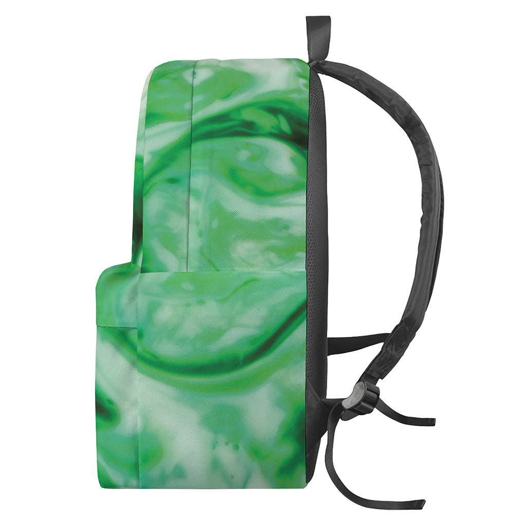 Green Acid Melt Print Backpack