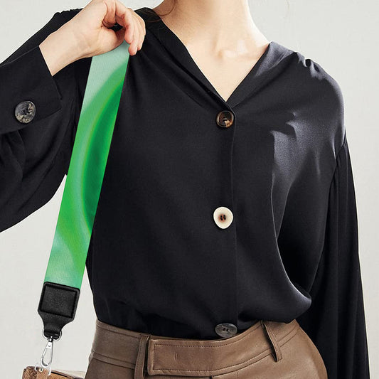 Green Acid Melt Print Bag Strap
