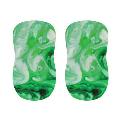 Green Acid Melt Print Bar Stool Covers