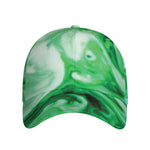 Green Acid Melt Print Baseball Cap