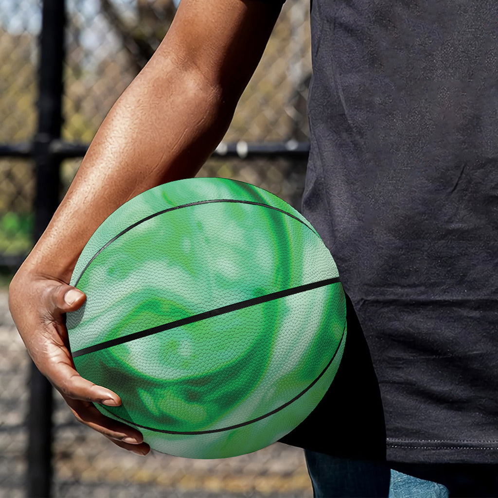 Green Acid Melt Print Basketball