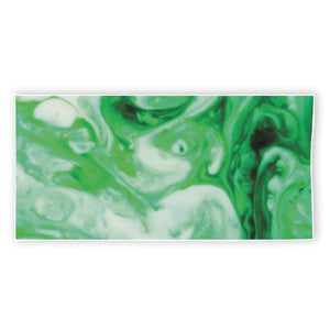 Green Acid Melt Print Beach Towel