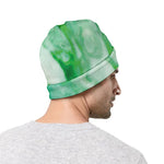 Green Acid Melt Print Beanie