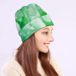 Green Acid Melt Print Beanie