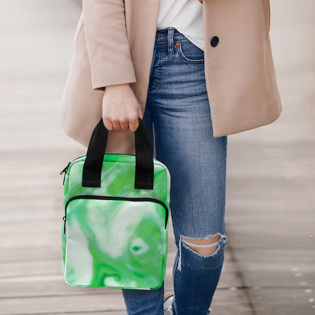 Green Acid Melt Print Bible Tote Bag