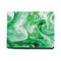 Green Acid Melt Print Bifold Wallet