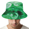 Green Acid Melt Print Bucket Hat