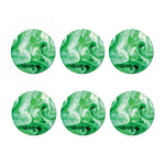 Green Acid Melt Print Coaster Set