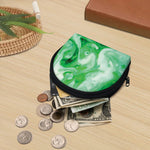 Green Acid Melt Print Coin Purse