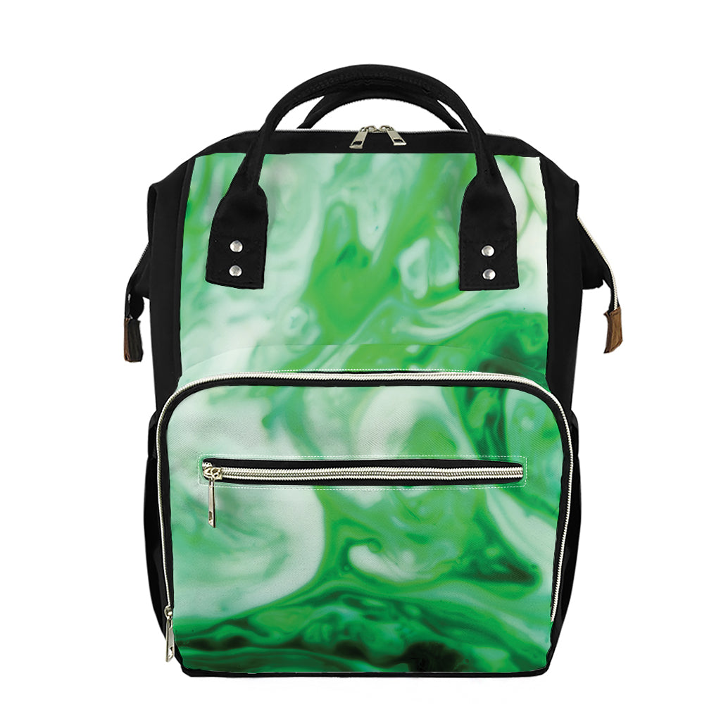 Green Acid Melt Print Diaper Bag