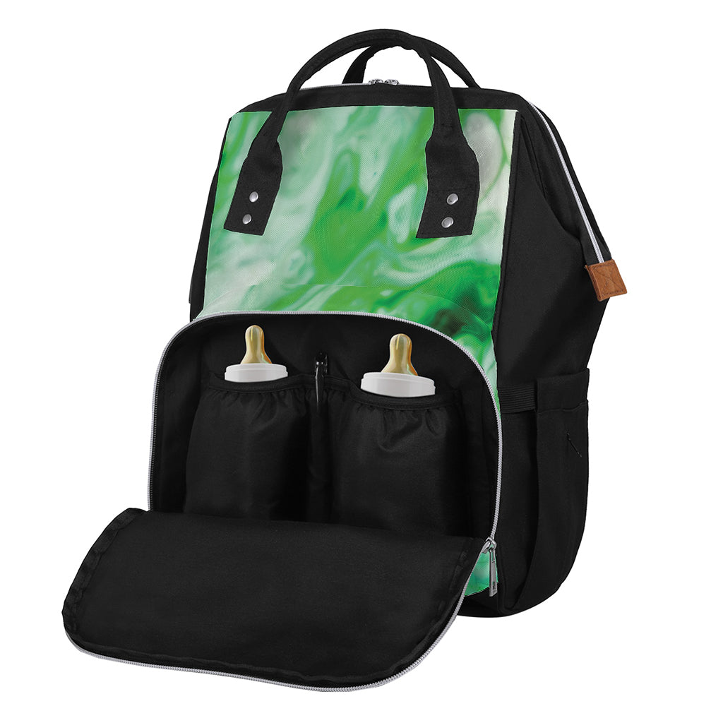 Green Acid Melt Print Diaper Bag