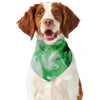 Green Acid Melt Print Dog Bandana