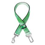 Green Acid Melt Print Dog Seat Belt