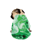 Green Acid Melt Print Dog Zip Up Jacket